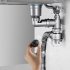 Water Leakage Detector Wall Pipe Leaking Sound Amplification Noise Reduction Water Leak Detection Alarm Device black