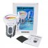 Water Quality PH and Chlorine Level CL2 Tester Digital 2 in 1 Meter Water Quality Analys White