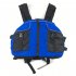 Water Sports Life Vest Oxford Cloth Canoe Kayak Inflatable Boat Raft Safety Life Jacket Buoyancy Swimwear blue One size fits all