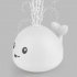 Water Spray Bath Toy Whale Shape Led Light Music Water Spray Ball Baby Bath Water Induction Toy Spouting little whale  white 
