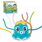 Water Spray Outdoor Toy Cute Cartoon Octopus Sprinkler Bath Toy For Summer Water Party green
