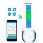 Water Tester Smart Bluetooth-compatible Control TDS / EC / Temperature / Humidity Meter High-precision Test Meter as picture show