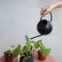 Watering Can 1L Long Spout Spherical Household Indoor Plant Potted Stainless Steel Watering Kettle black