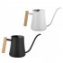 Watering Can With Long Spout 35oz Stainless Steel Leak proof Rust proof Indoor Watering Can With Wooden Handle For Indoor Plants Flowers Watering black