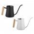 Watering Can With Long Spout 35oz Stainless Steel Leak proof Rust proof Indoor Watering Can With Wooden Handle For Indoor Plants Flowers Watering black