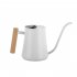 Watering Can With Long Spout 35oz Stainless Steel Leak proof Rust proof Indoor Watering Can With Wooden Handle For Indoor Plants Flowers Watering black