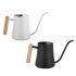 Watering Can With Long Spout 35oz Stainless Steel Leak proof Rust proof Indoor Watering Can With Wooden Handle For Indoor Plants Flowers Watering black