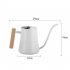 Watering Can With Long Spout 35oz Stainless Steel Leak proof Rust proof Indoor Watering Can With Wooden Handle For Indoor Plants Flowers Watering black