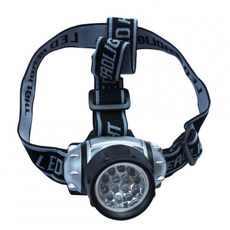 Waterproof 14 LED Headlamp 4 Modes Head Lamp Flashlight Hiking Camping Headlight Battery Powered Helmet Light