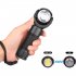 Waterproof 360 Degree Rotatable T6 LED Torch Flashlight with Magnet COB Work Light White light   red light