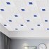 Waterproof 3d Stereo Wall Sticker Ceiling Bedroom Roof Wall Papers Self adhesive Roof Decoration Wallpaper  Silver 70   70cm