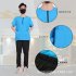 Waterproof Anti static Not Sticking Hair Shirt Pet Grooming Bath Half sleeves Apron with Pocket for Dog Cat Cleaning Hair Triming M black