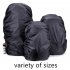 Waterproof Backpack Rain Cover Portable Ultralight Shoulder Bag Dustproof  Protect Outdoor Hiking Tools black 70 liters  XL 