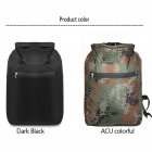 Waterproof  Bag Outdoor Beach Camping Boating Fishing Foldable Swimming Bag Double Shoulder Drifting Bag ACU colorful 15L