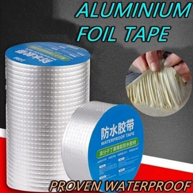 Waterproof Butyl Tape Aluminum Foil Super Strong Self Adhesive Mightiness Tape