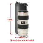 Waterproof Camera Lens Bag Drawstring Bag Compatible For Canon Sony Nikon Dslr Camera Lens Barrel Sleeve With Hook Extra Large