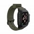 Waterproof Case for Apple Watch Band 4 iWatch Bands Silicone Strap 44mm 40mm Bracelet Smart Watch Accessories  ArmyGreen 44MM