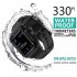 Waterproof Case for Apple Watch Band 4 iWatch Bands Silicone Strap 44mm 40mm Bracelet Smart Watch Accessories  white 44MM