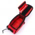 Waterproof Cycling Bike Bicycle Front Frame Tube Shock Absorption Padded Bag Case for Cell Phone Pomegranate red 4 2 inch