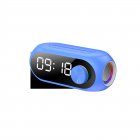 Waterproof Drop-proof S8 Wireless  Bluetooth-compatible  Speaker Alarm Clock Good Sound Quality Long Battery Life Perfect Desktop Companion blue