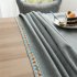 Waterproof Embroidery Table  Cloth Decorative Fabric Table Cover For Outdoor Indoor Grey 140 180cm