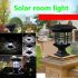 Waterproof House Shape Solar Column Lamp for Garden Landscape Decor Outdoor Lighting  White light