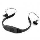 Waterproof MP3 player with earphones  8GB memory and FM radio player   Listen to music in all comfort while swimming or running with this sports MP3 player