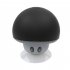 Waterproof Mini Wireless Bluetooth compatible  Speaker Portable Mushroom shaped Speaker Rechargeable Hands Free Music Player black