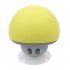 Waterproof Mini Wireless Bluetooth compatible  Speaker Portable Mushroom shaped Speaker Rechargeable Hands Free Music Player yellow