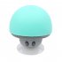 Waterproof Mini Wireless Bluetooth compatible  Speaker Portable Mushroom shaped Speaker Rechargeable Hands Free Music Player Light green