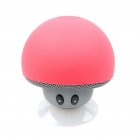 Waterproof Mini Wireless Bluetooth-compatible  Speaker Portable Mushroom-shaped Speaker Rechargeable Hands Free Music Player Red