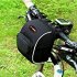 Waterproof Mountain Bike Riding Bag Folding Bicycle Handlebar Bag Black