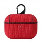 Waterproof Protective Case For Airpods Pro 3rd Generation Nylon Cloth Pattern Protective Case Red