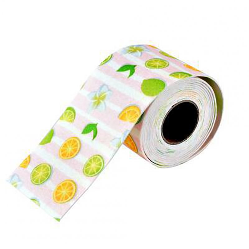 Waterproof Self-adhesion Moisture Absorption Sticker for Bathroom Toilet Kitchen Seam Decoration Lemon tea powder