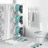 Waterproof Shower  Curtain Home Bathroom 3d Digital Dahlia Printing Drapes yul 1694 Dahlia 180 180cm