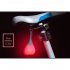 Waterproof Silicone Bicycle Taillight Rear Lights Heart Shape Night Warning LED red