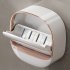 Waterproof Soap Dish With Drainage Box Soap Dish Wall Mounted Self Adhesive Clamshell Storage Box No Drilling Installation Soap Dish For Keep Soap Bars Dry crea
