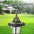 Waterproof Solar Charging Hexagonal Wall Light for Outdoor Garden Yard Path White light