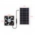 Waterproof Solar Powered Exhaust Fan  2W Solar Panel With Exhaust Fan  Cooling Ventilation For Greenhouse  Shed  Chicken Coop  Garage  Small Space As shown