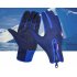 Waterproof Sports Gloves Touch Screen Glove Anti Slip Palm for Driving Cycling Skiing Dark Blue M