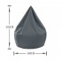 Waterproof Stuffed Animal Storage Toy Bean Bag Solid Color Oxford Chair Cover Large Beanbag filling is not included  S4UV