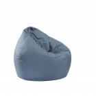 Waterproof Stuffed Animal Storage/Toy Bean Bag Solid Color Oxford Chair Cover Large Beanbag(filling is not included) gray_60X65CM