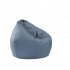 Waterproof Stuffed Animal Storage Toy Bean Bag Solid Color Oxford Chair Cover Large Beanbag filling is not included  gray 60X65CM