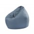 Waterproof Stuffed Animal Storage Toy Bean Bag Solid Color Oxford Chair Cover Large Beanbag filling is not included  gray 60X65CM