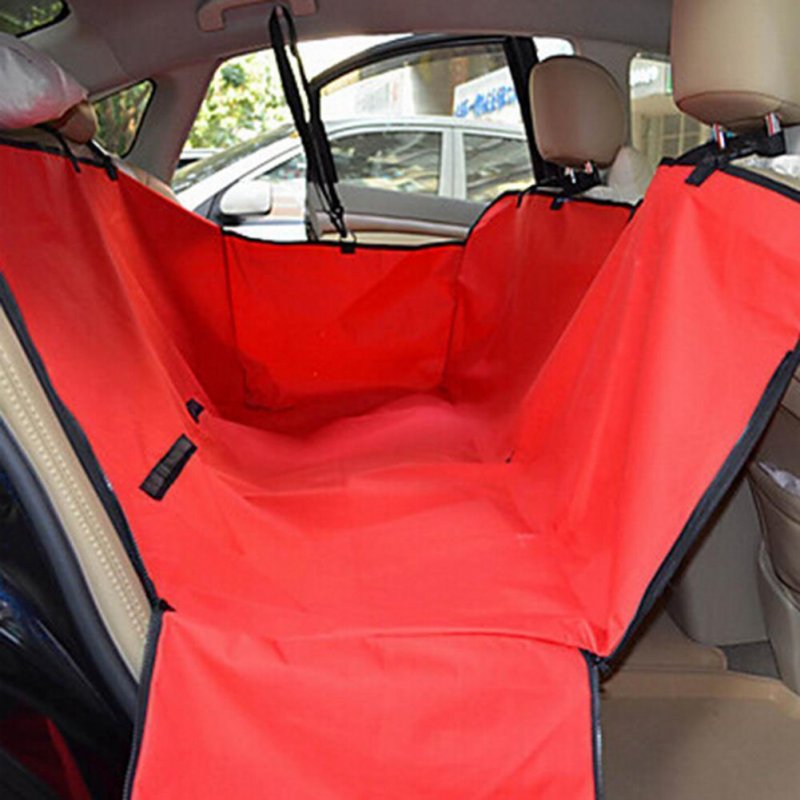 Red Car Soiling Resistant Cushion Seat Cover 
