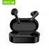 Waterproof Wireless Headset QCY T3 TWS Fingerprint Touch Bluetooth V5 0 3D Stereo Dual Microphone Noise Cancellation black