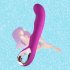 Waves G Spot Dildo Vibrator for Anal Vagina Clitoris Stimulation Rechargeable Adult Sex Toys for Women  purple