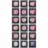 Wax Seal Stickers DIY Metallic Lignt Gold Self Adhesive Stickers Wedding Invitation Envelope Seal Stickers 20 Pcs Pink and purple