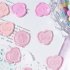 Wax Seal Stickers DIY Metallic Lignt Gold Self Adhesive Stickers Wedding Invitation Envelope Seal Stickers 20 Pcs Pink and purple