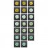 Wax Seal Stickers DIY Metallic Lignt Gold Self Adhesive Stickers Wedding Invitation Envelope Seal Stickers 20 Pcs Pink and purple
